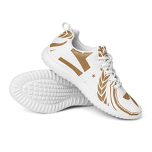 Charger l'image dans la galerie, Afan white &amp; gold royalty men’s athletik shoes

