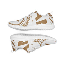 Charger l'image dans la galerie, Afan white &amp; gold royalty men’s athletik shoes
