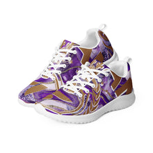 Charger l'image dans la galerie, Afan abstrait purple royalty men’s athletik shoes
