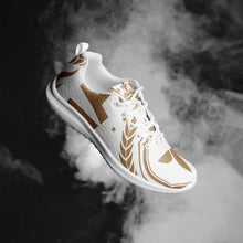 Charger l'image dans la galerie, Afan white &amp; gold royalty men’s athletik shoes
