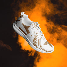 Charger l'image dans la galerie, Afan white &amp; gold royalty men’s athletik shoes
