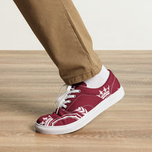 Charger l'image dans la galerie, Afan burgundy &amp; white liberty shoes for men
