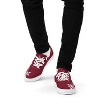 Charger l'image dans la galerie, Afan burgundy &amp; white liberty shoes for men
