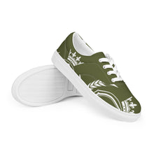 Charger l'image dans la galerie, Afan army green &amp; white liberty shoes for men
