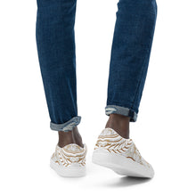 Charger l'image dans la galerie, Afan gold marble men’s slip-on shoes
