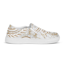 Charger l'image dans la galerie, Afan gold marble men’s slip-on shoes
