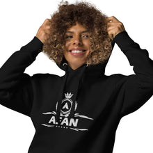 Charger l'image dans la galerie, Afan unisex hoodie white embroidery
