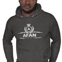 Charger l'image dans la galerie, Afan unisex hoodie white embroidery
