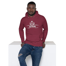 Charger l'image dans la galerie, Afan unisex hoodie white embroidery
