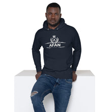 Charger l'image dans la galerie, Afan unisex hoodie white embroidery
