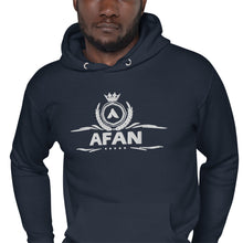 Charger l'image dans la galerie, Afan unisex hoodie white embroidery
