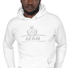 Charger l'image dans la galerie, Afan unisex hoodie white embroidery
